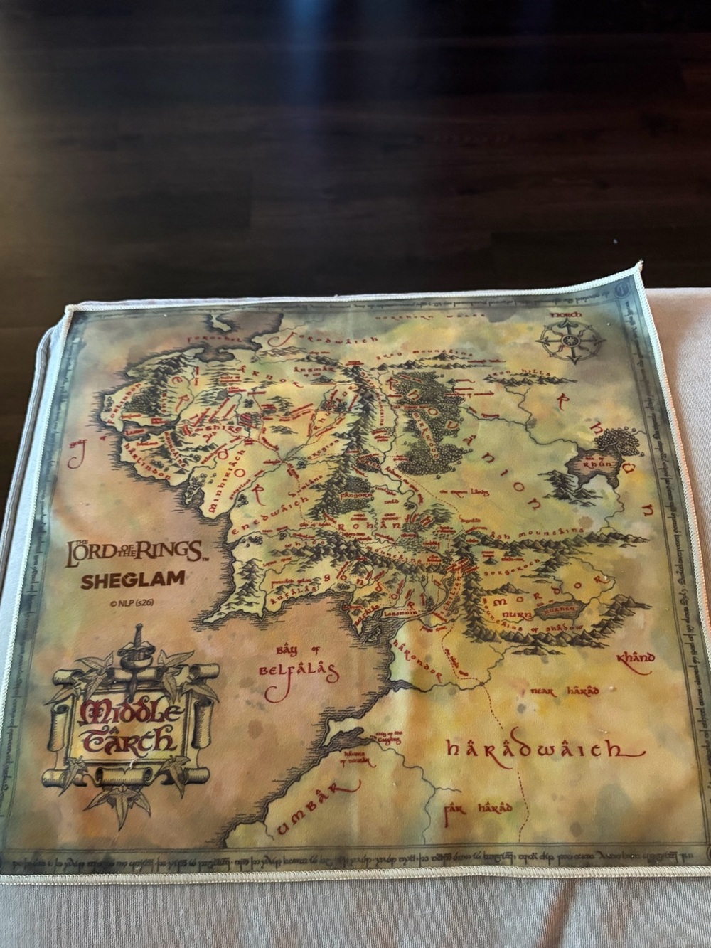 Sheglam LOTR Middle Earth Map Towel